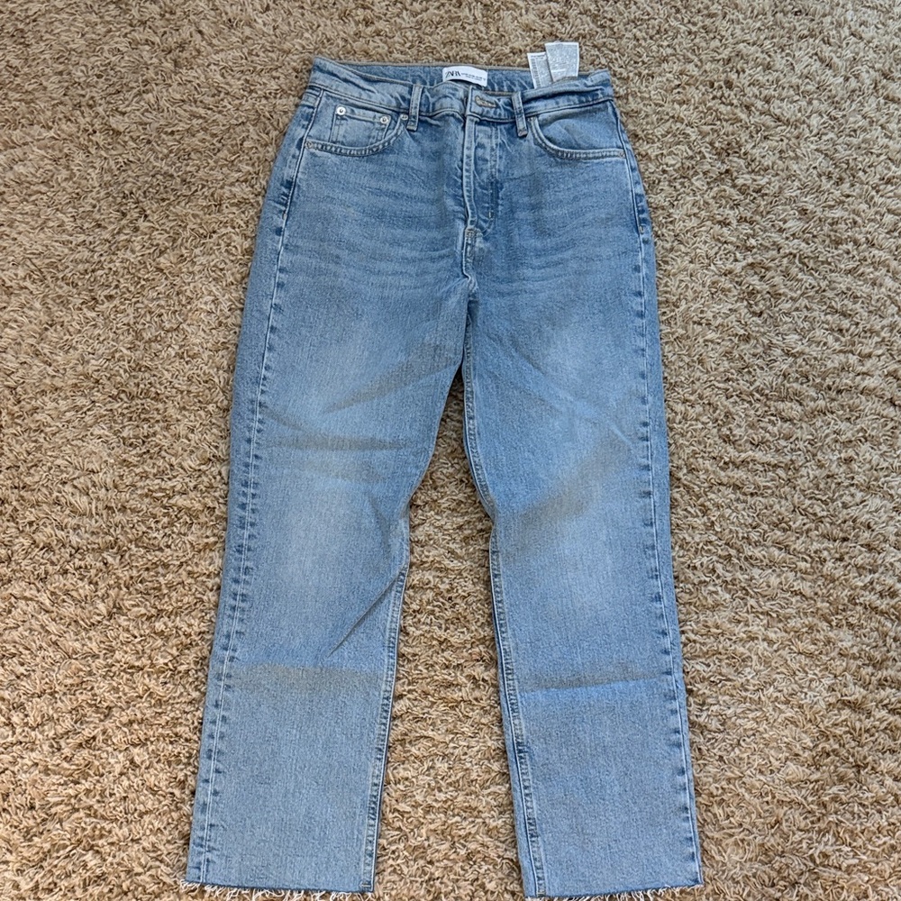 Zara Light Blue Men's Straight Jeans